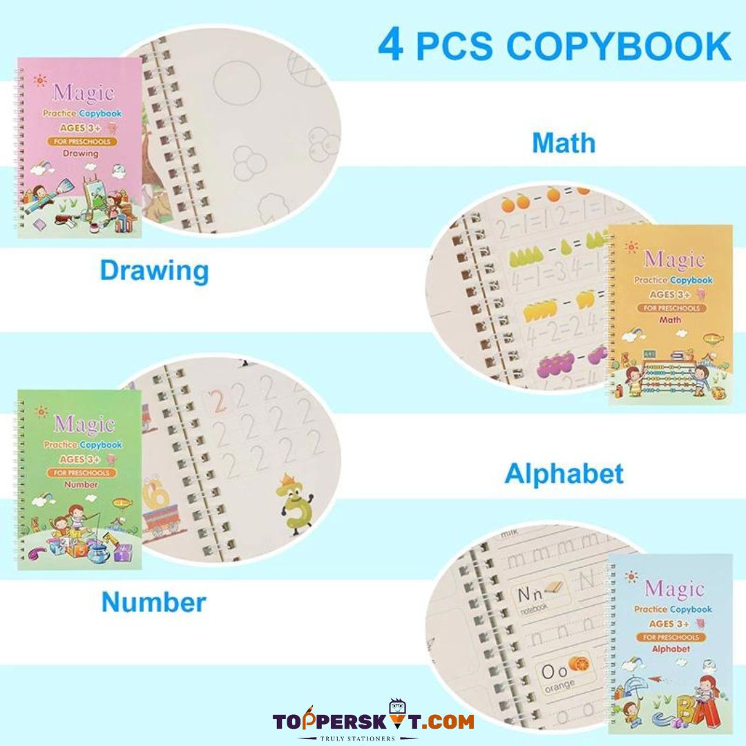 Sank Magic Practice Copybook: Educational Workbook Set for Kids - Topperskit LLP