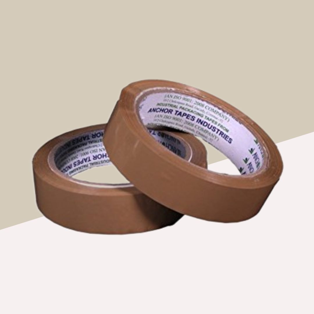 AVON Brown Cello Tape – 1 Inches : Premium Quality for Secure Carton Sealing and Export Packaging ( Pack of 1 ) - Topperskit LLP