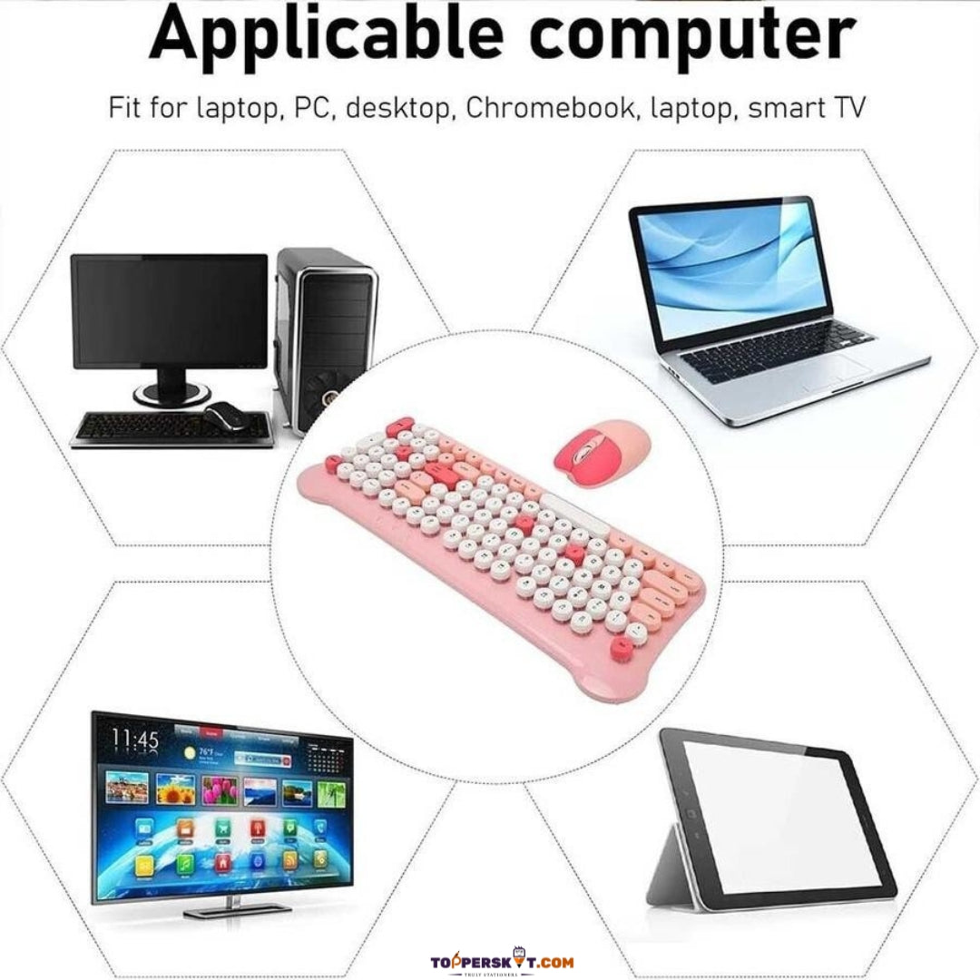 Wireless Keyboard & Mouse Set – Compact, Ergonomic & Reliable (Pack of 1)