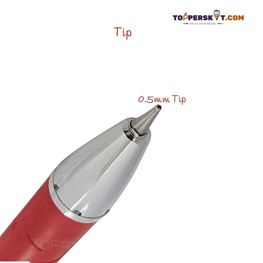 Rorito Amazer Gel Pen – Red: Maxel Tip for Fast & Smooth Writing, Waterproof Ink, Stylish ( Pack of 1 ) - Topperskit LLP