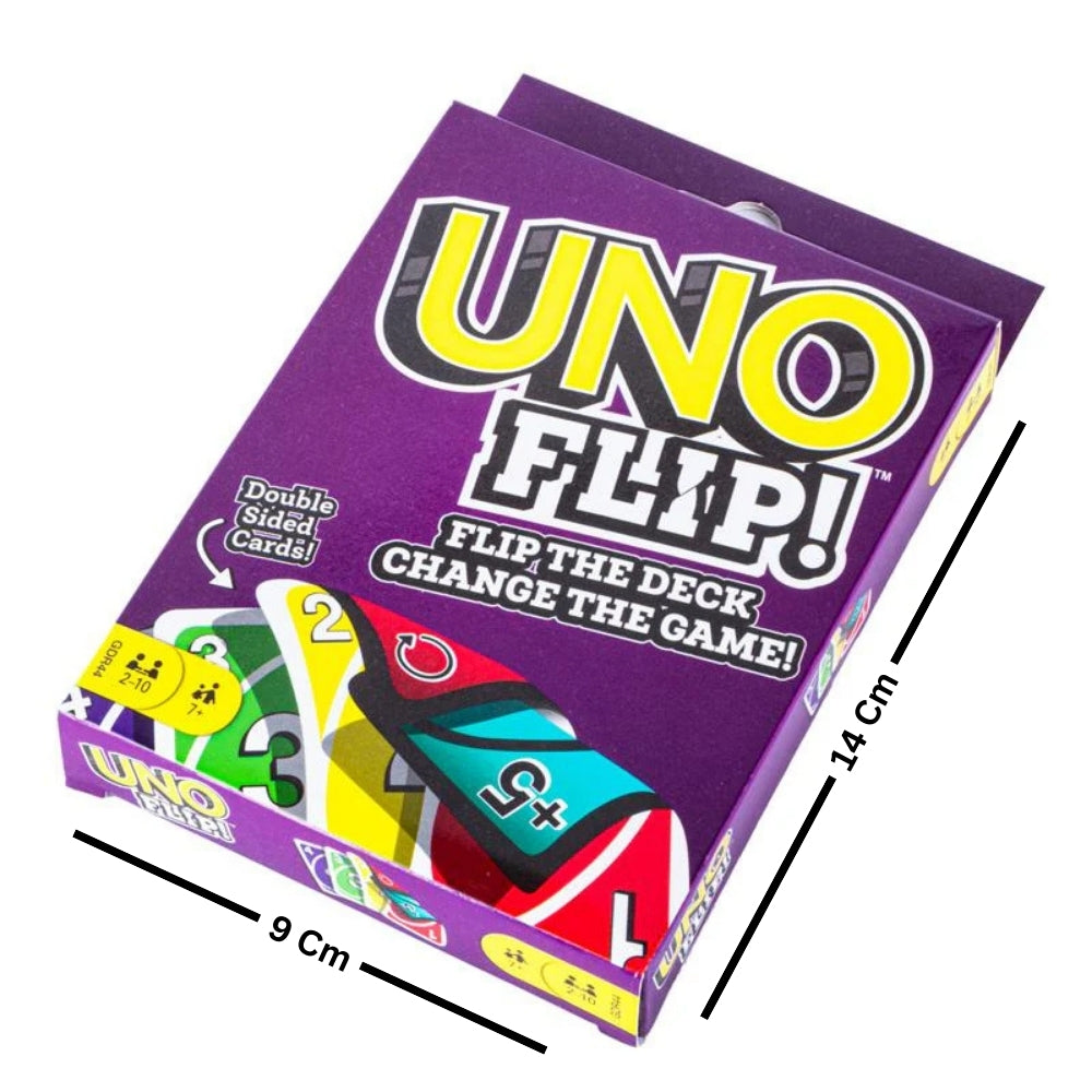 UNO Flip Double-Sided Plain Card Game Exciting Twist on Classic (Pack of 1)
