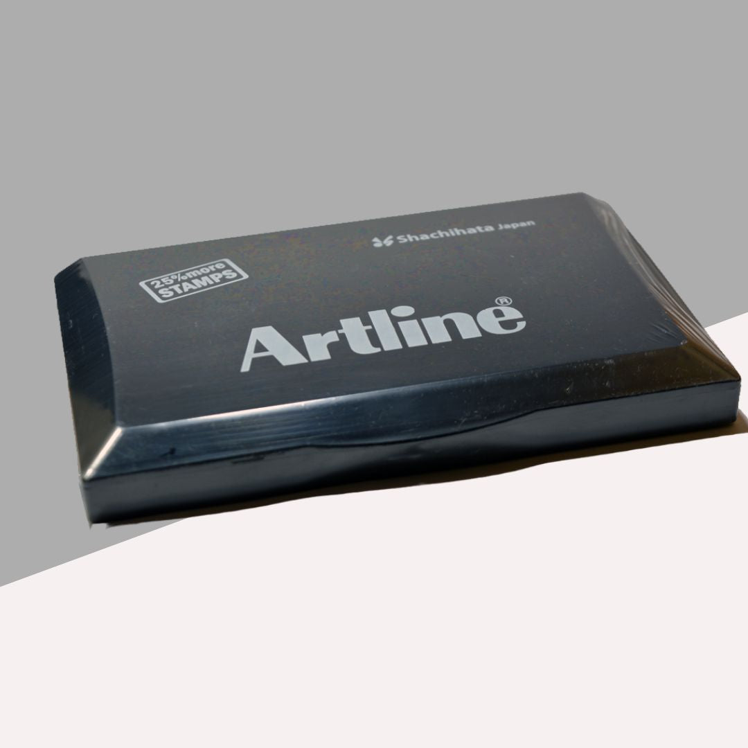 Artline Stamp Pad - Black : Perfect for Precise Stamping ( Pack of 1 ) - Topperskit LLP