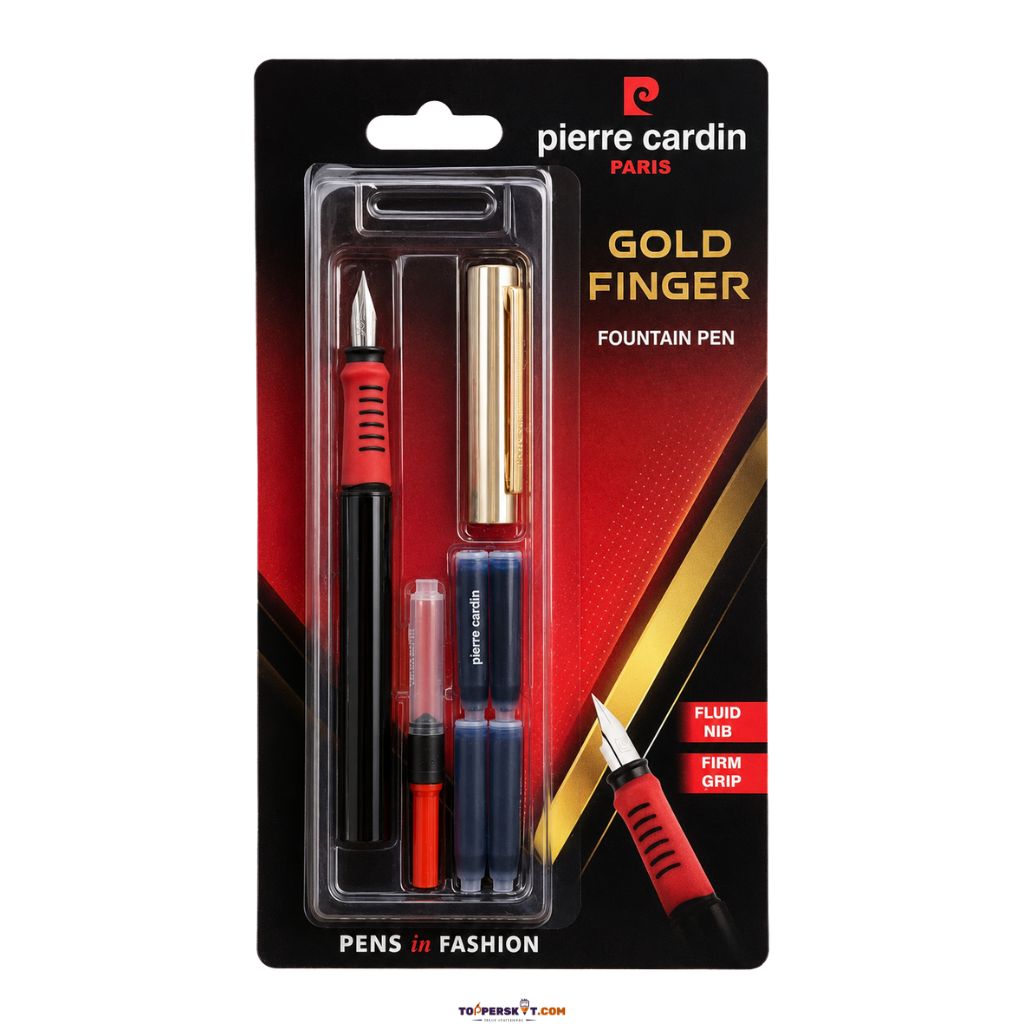Pierre Cardin GLOD FINGER Fountain Pen Blue - Side View