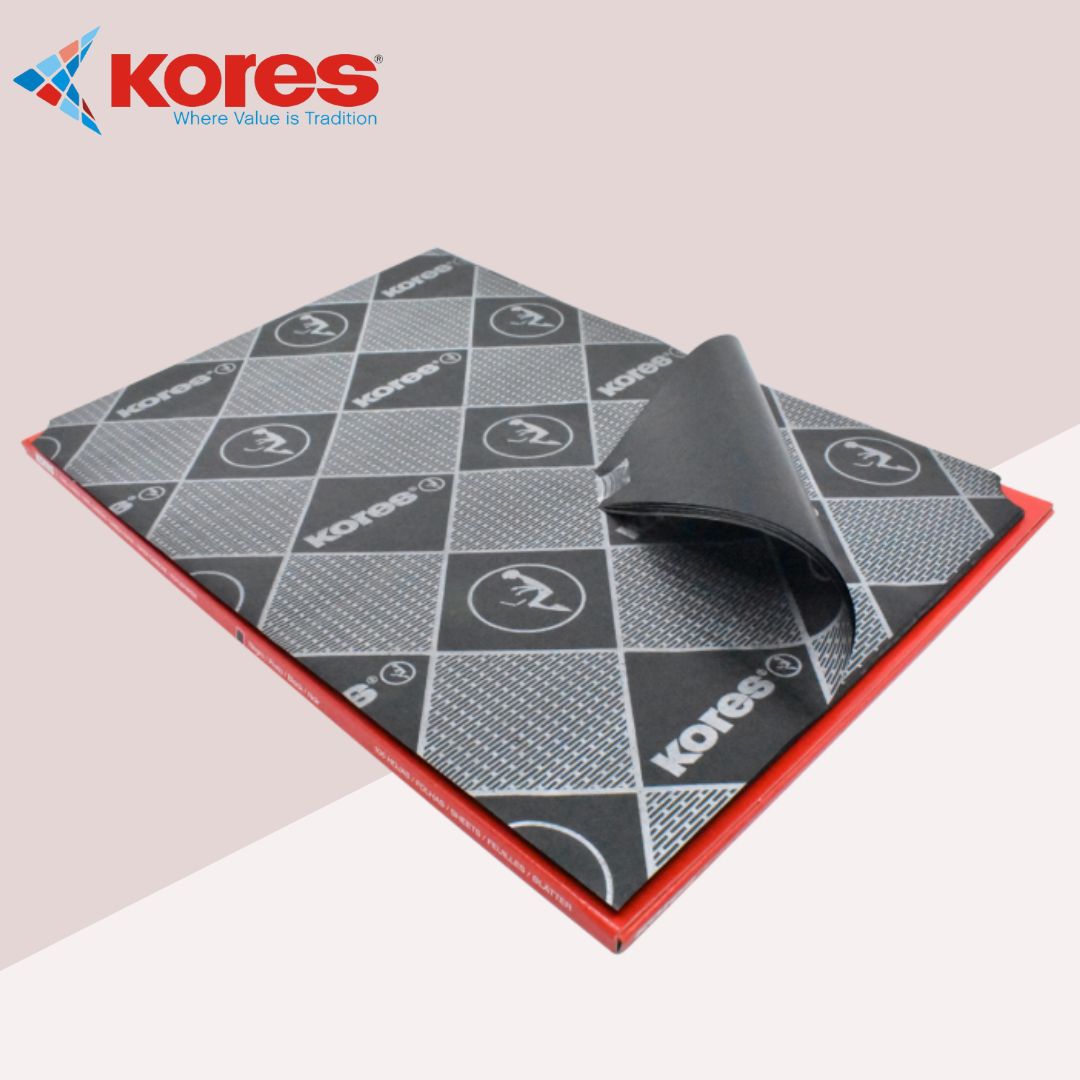 Kores Carbon Paper - Black: Professional-Quality Typewritten Duplicates ( Pack of 1 ) - Topperskit LLP