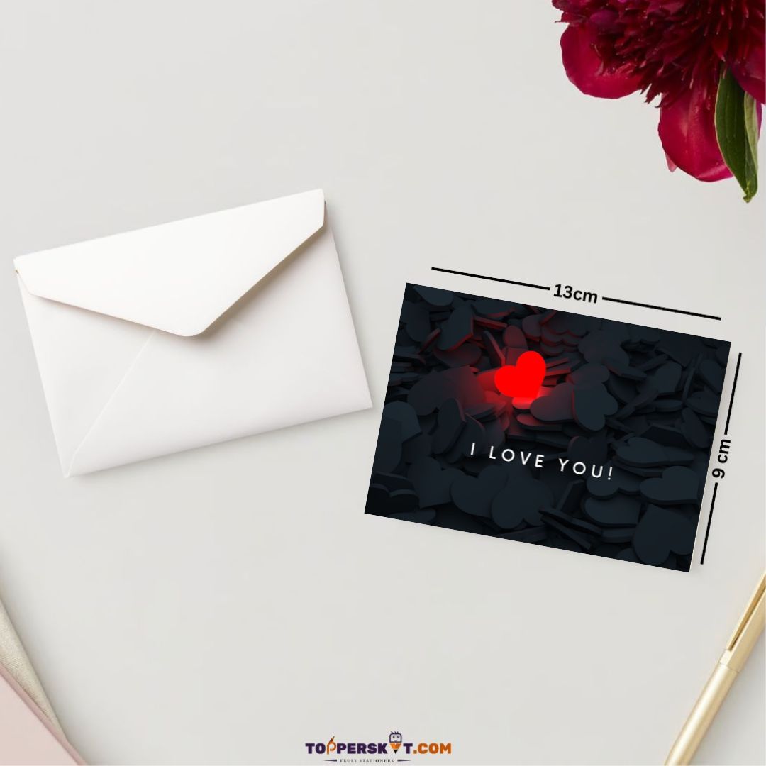 Premium Propose Card - 300 GSM Cold Pressed Paper (Pack of 1)