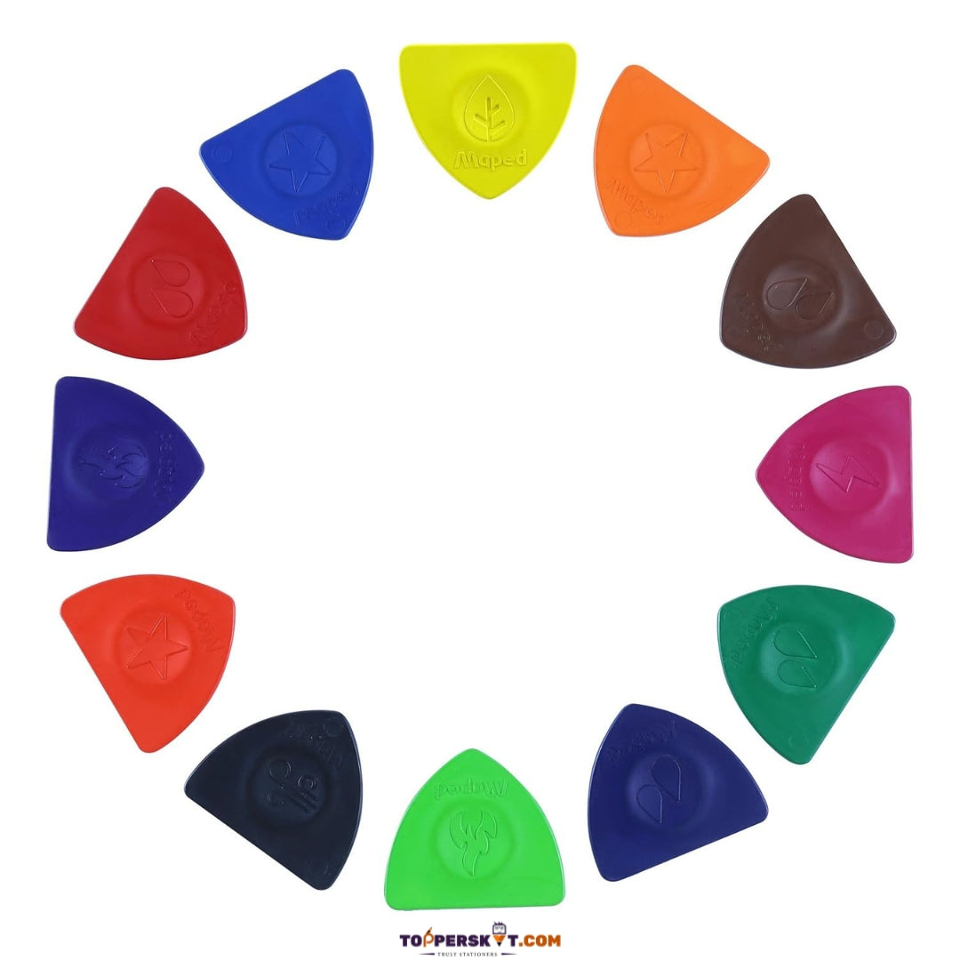 Maped Magic Stone Color Peps Crayons – Vibrant & Fun Crayons for Kids (Pack of 12)
