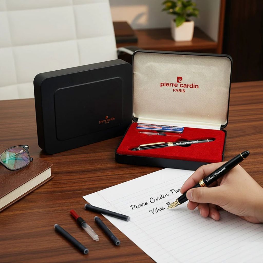 Pierre Cardin President Fountain Pen Blue Black - Image 2
