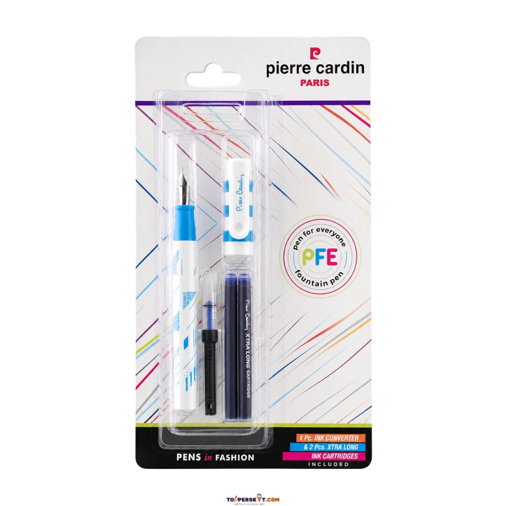 Pierre Cardin PFE Fountain Pen Blue - Side View