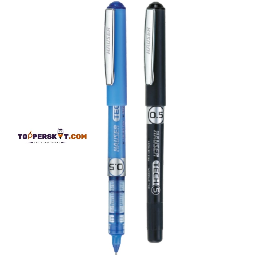 Hauser Tech 5 Liquid Ink Gel Pen – Blue: Precision and Innovation at Your Fingertips ( Pack of 1 ) - Topperskit LLP