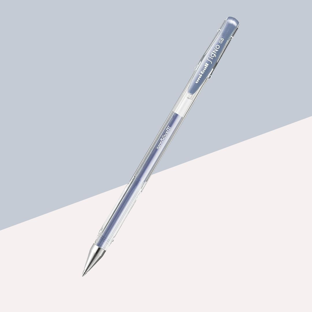 Linc Uni-ball Signo UM-100 Gel Pen - Silver (Pack of 1)