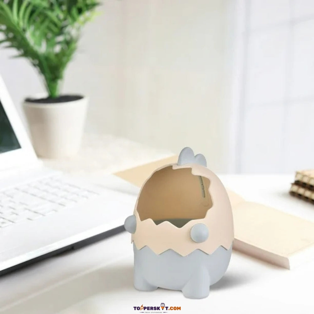 Dino Design Plastic Pen Stand – Fun & Durable Desk Organizer (Pack of 1)