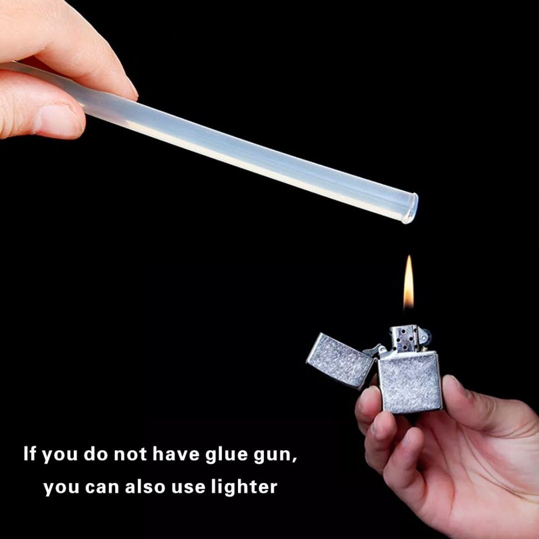 Small Glue Gun Sticks - 11mm : Versatile All-Purpose Adhesive for Everyday Projects ( Set of 10 ) - Topperskit LLP