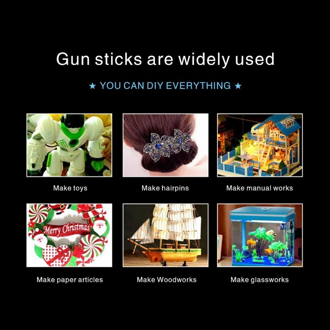 Big Glue Gun Sticks : Versatile Adhesion for Everyday Projects, Affordable ( Set of 10 ) - Topperskit LLP