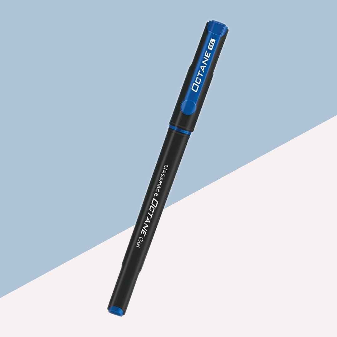 Classmate Octane Gel Pen – Blue : Elegance in Writing Precision with Japanese Waterproof Ink ( Pack of 1 ) - Topperskit LLP