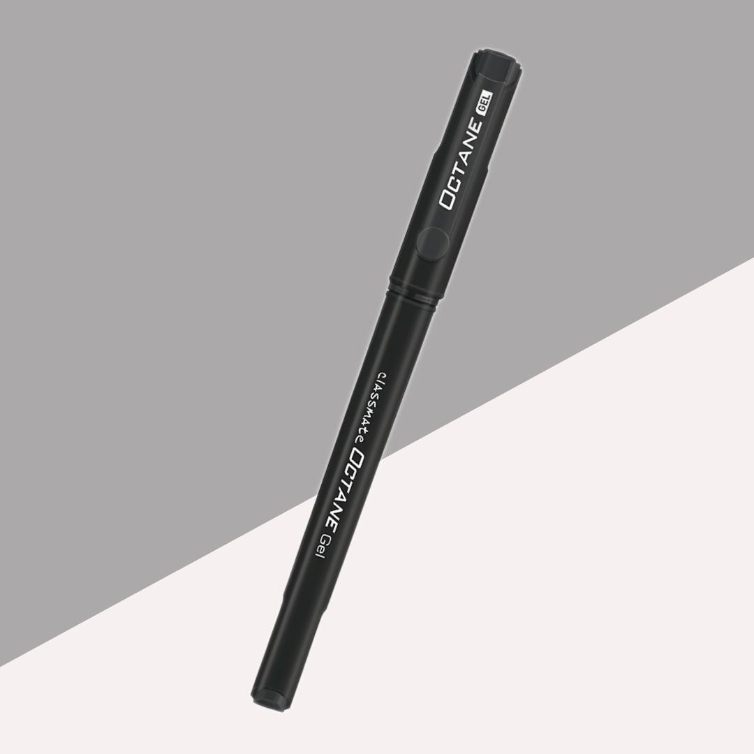 Classmate Octane Gel Pen – Black: Elegance in Writing Precision with Japanese Waterproof Ink ( Pack of 1 ) - Topperskit LLP