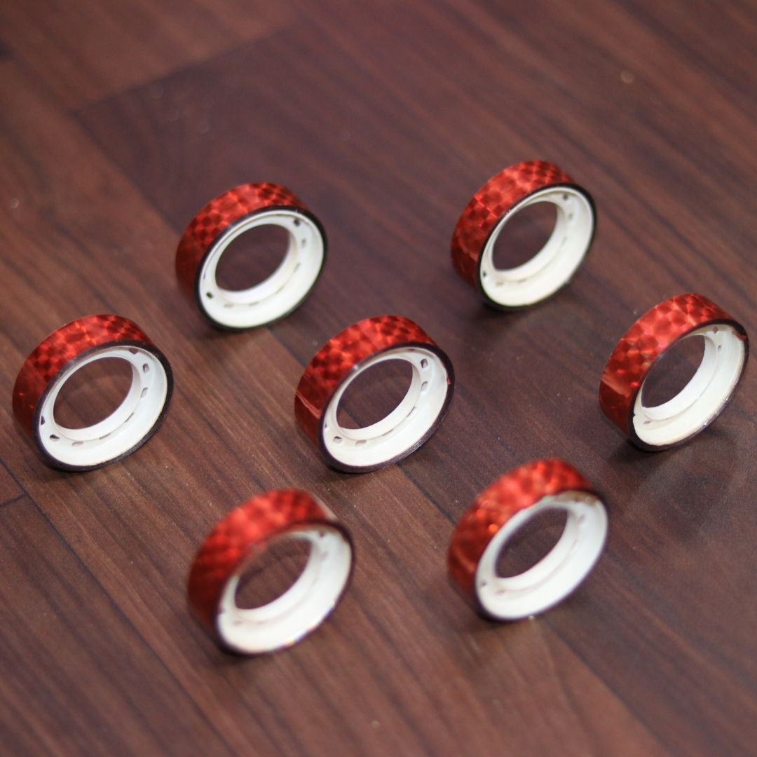 Sparkle Tape - Red : Vibrant Glitter Adhesive for Creative Brilliance ( Pack of 1 ) - Topperskit LLP