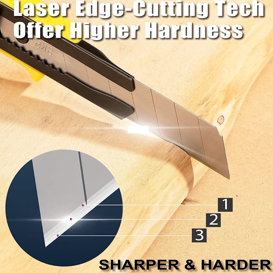 Heavy Duty Paper Cutter Blades – Big: Versatile Precision with Snap-Off Blades for Household, Office, and Industrial Use ( Pack of 10 ) - Topperskit LLP
