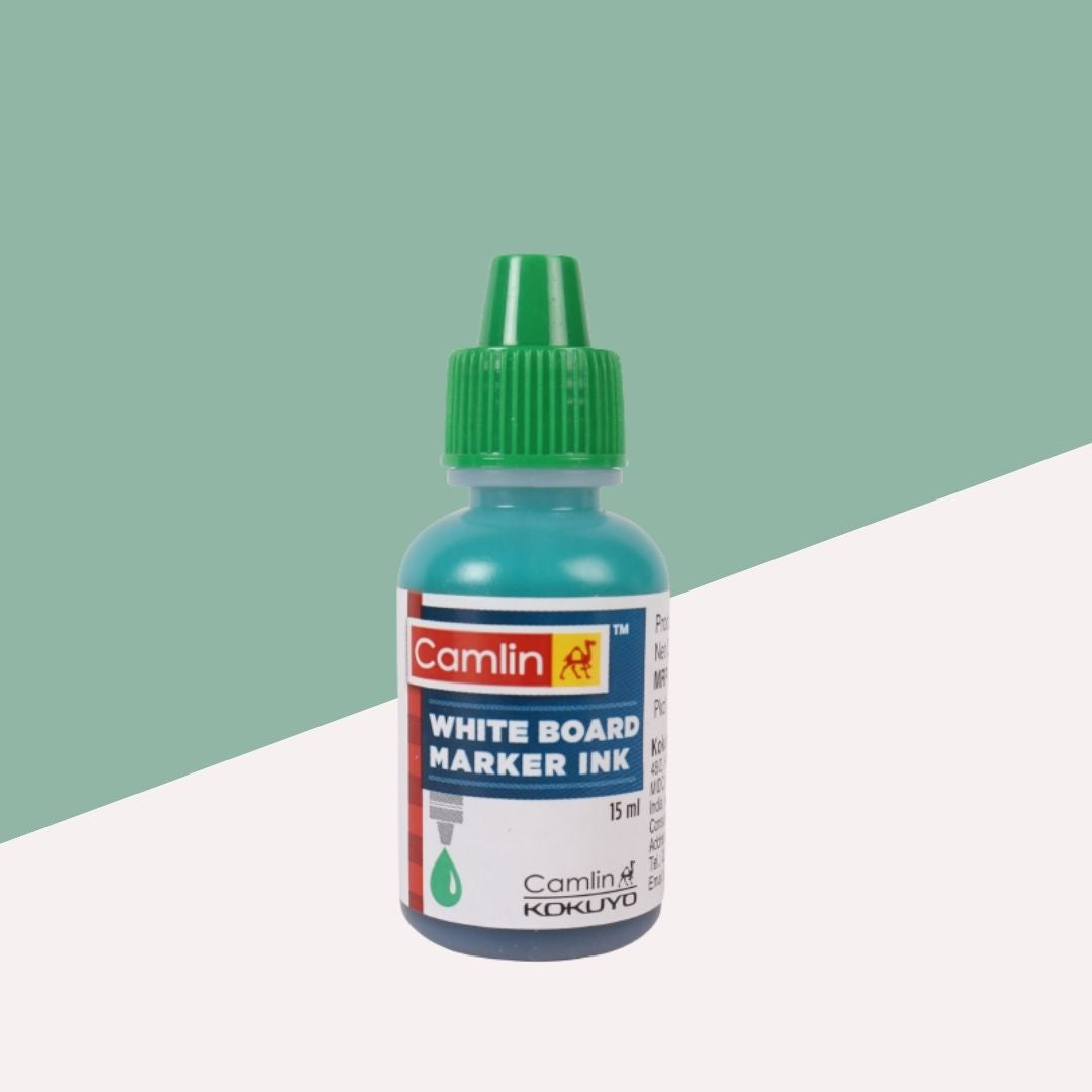 Camlin Whiteboard Marker Ink 15ml, Green Pack Of1