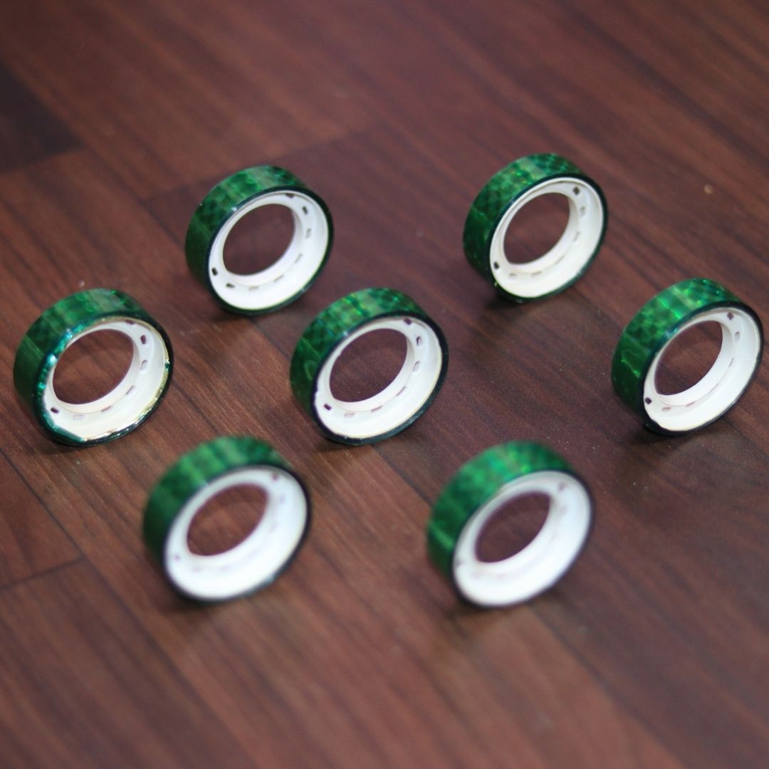 Sparkle Tape - Green : Vibrant Glitter Adhesive for Creative Brilliance ( Pack of 1 ) - Topperskit LLP