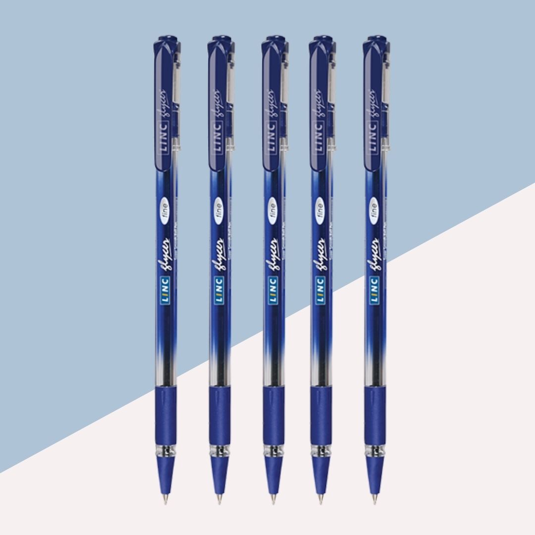 Linc Glycer Ball Pen – Blue: Effortless Writing with Fast Flowing Ink Technology ( Pack of 1 ) - Topperskit LLP