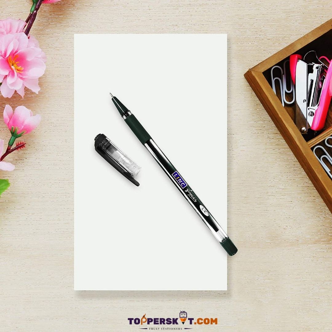 Linc Glycer Ball Pen – Black: Effortless Writing with Fast Flowing Ink Technology ( Pack of 1 ) - Topperskit LLP