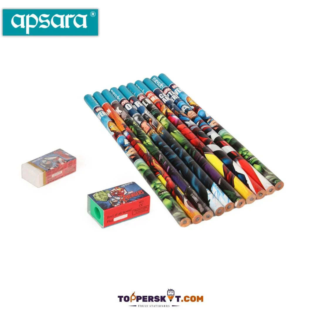 Apsara Avengers Pencils : Unleash Your Inner Superhero ( Pack Of 10 ) - Topperskit LLP