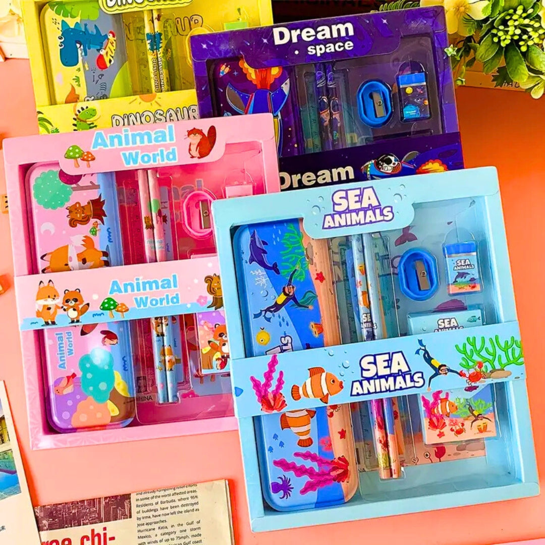 Cute Stationery Gift Set for Kids – Fun & Colorful School Supplies (Pack of 1)