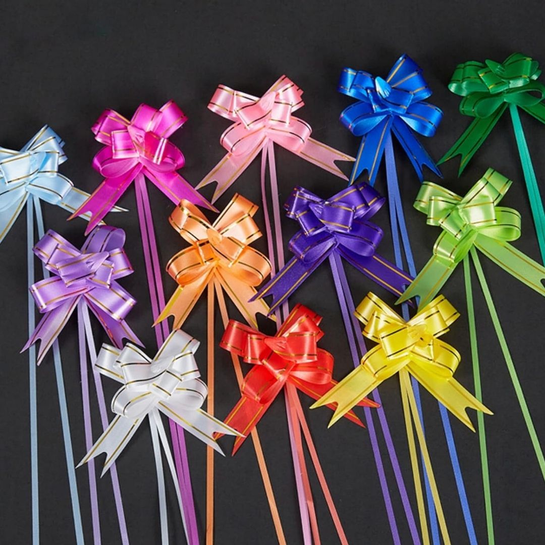 Pull Flower Ribbon Set - Medium : Enchanting Elegance ( set of 5 )