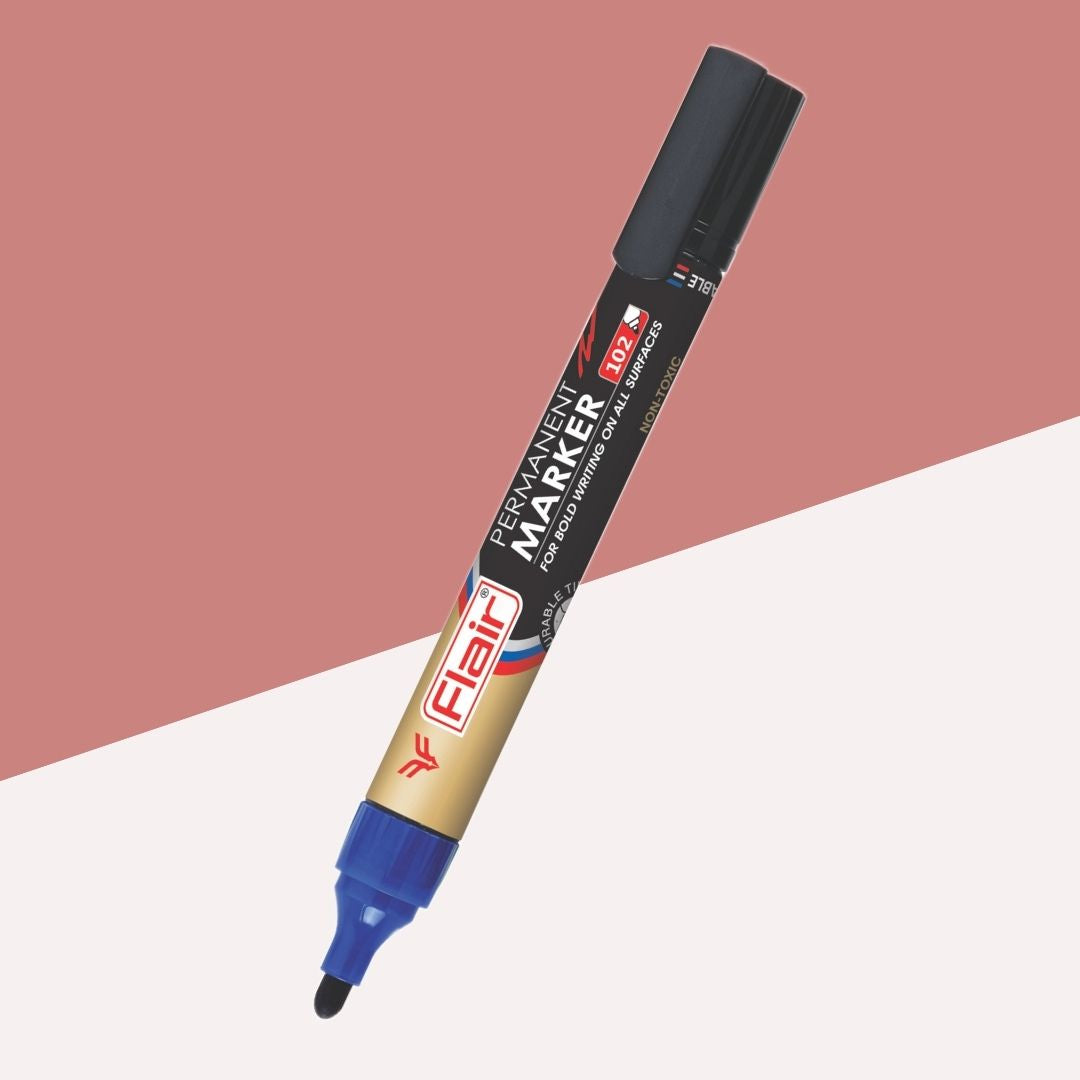 Flair Permanent XL Marker - Red : Bold, Non-Toxic, and UV Resistant ( Pack Of 1 ) - Topperskit LLP