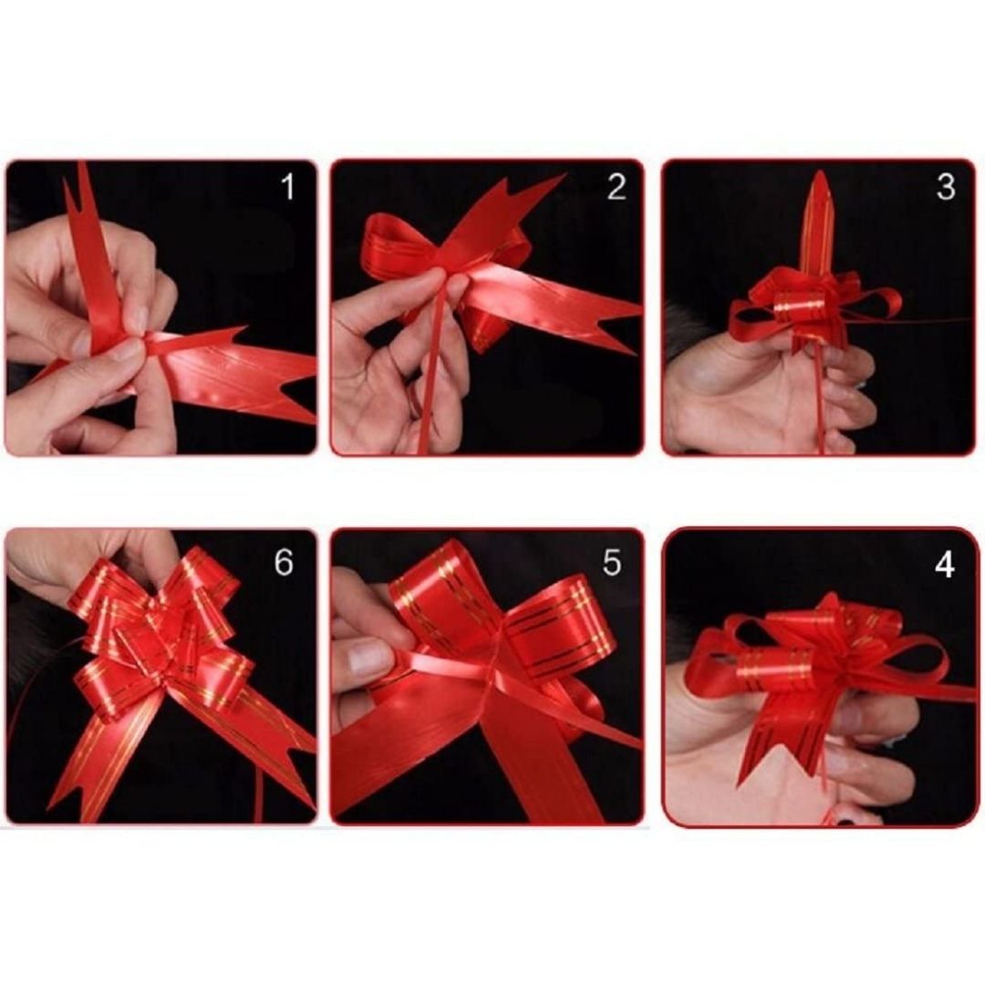 Pull Flower Ribbon Set - Medium : Enchanting Elegance ( set of 5 )