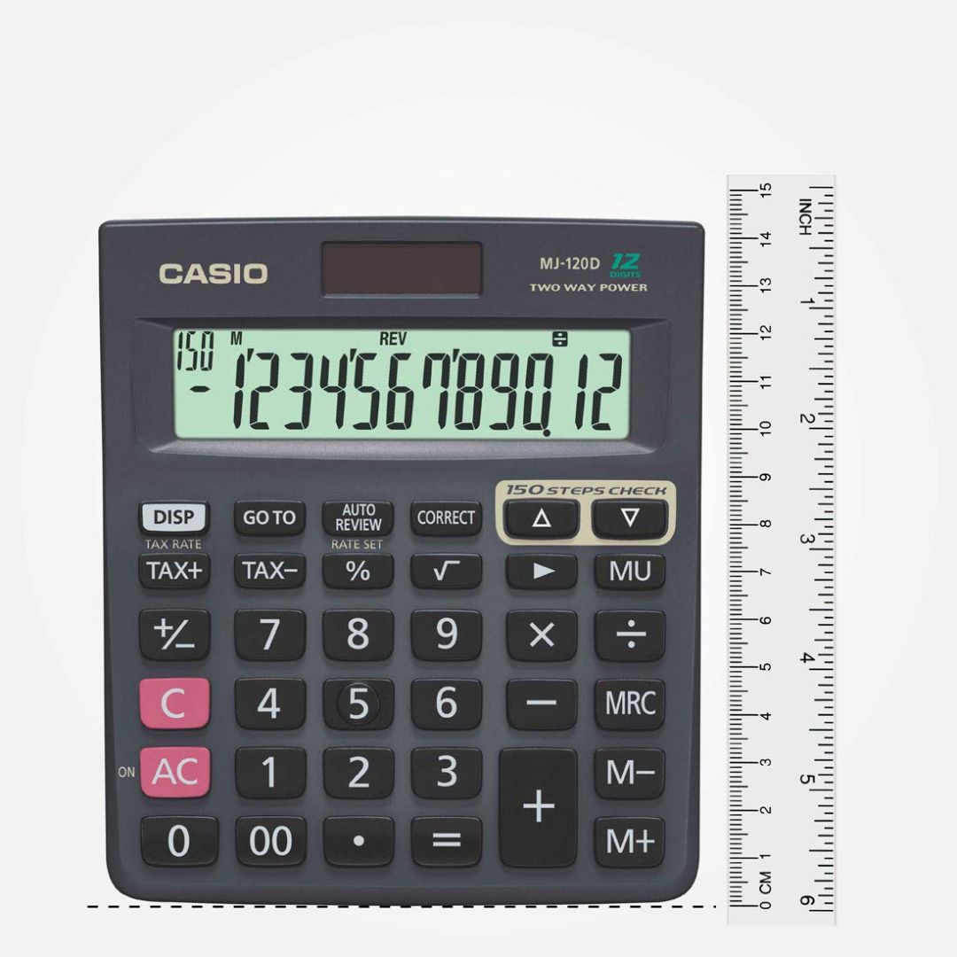 Casio MJ-120D Desktop Calculator - Streamlined Precision for Business Professionals ( Pack of 1 ) - Topperskit LLP