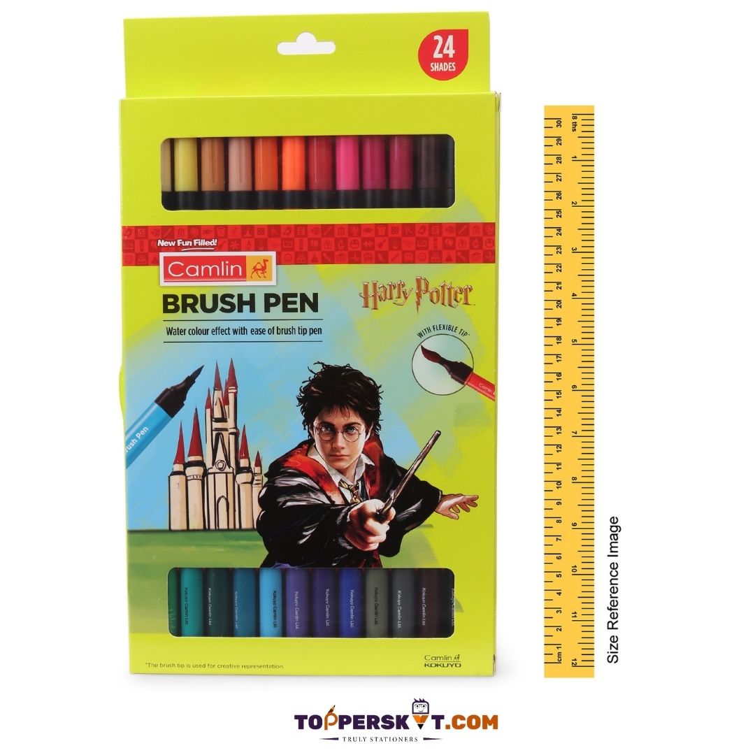 Camlin ColorSplash Brush Pen: Vibrant Watercolor Shades for Effortless Artistry ( Pack Of 24 ) - Topperskit LLP