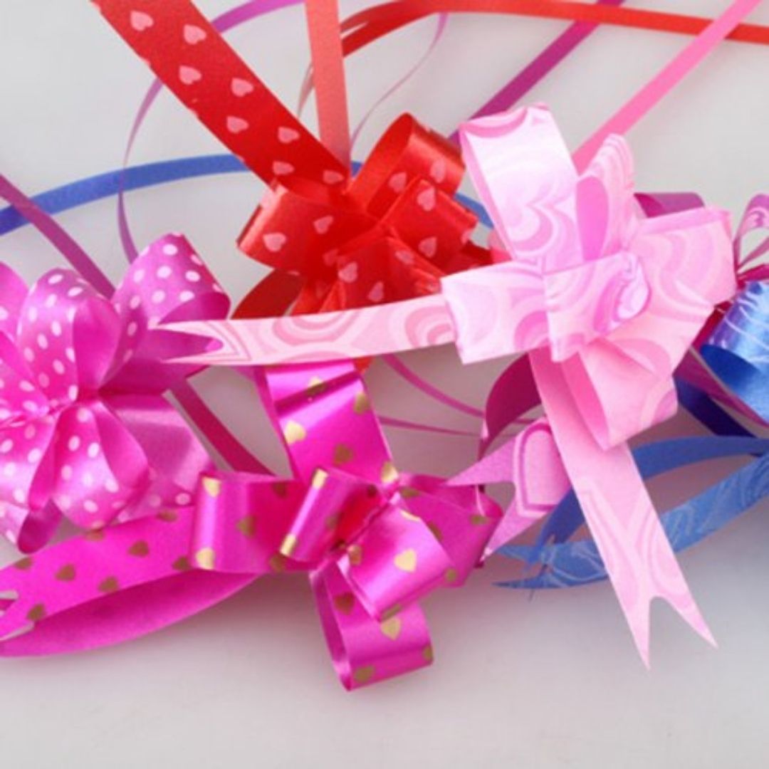 Pull Flower Ribbon Set - Small : Enchanting Elegance ( set of 5 )