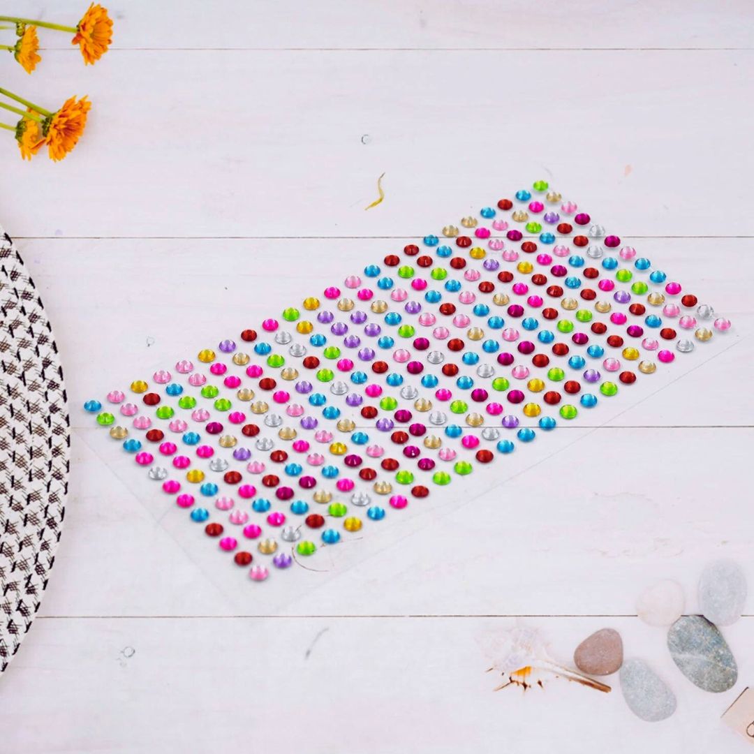 Multicolor Stone Sticker (Pack of 1)