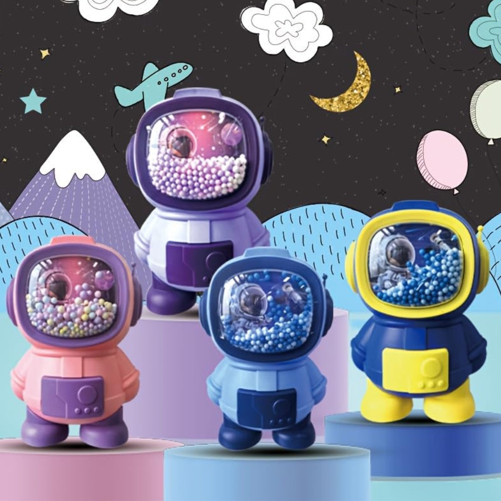 Cute Astronaut Design Piggy Bank for kids-Password Protected (Pack of 1)