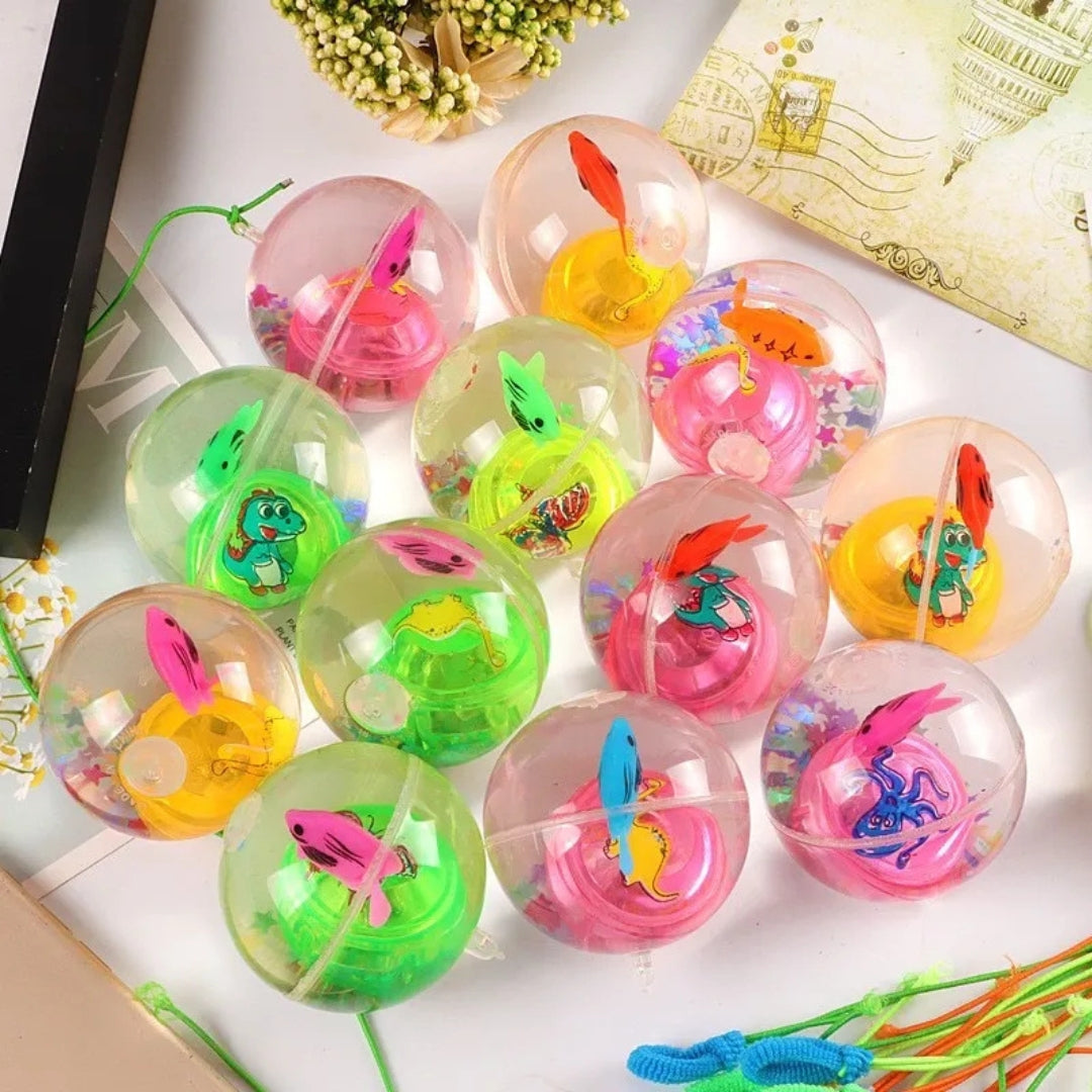 Sparkling Crystal Ball Jump Ball for Kids – Light Effect (Pack of 1)