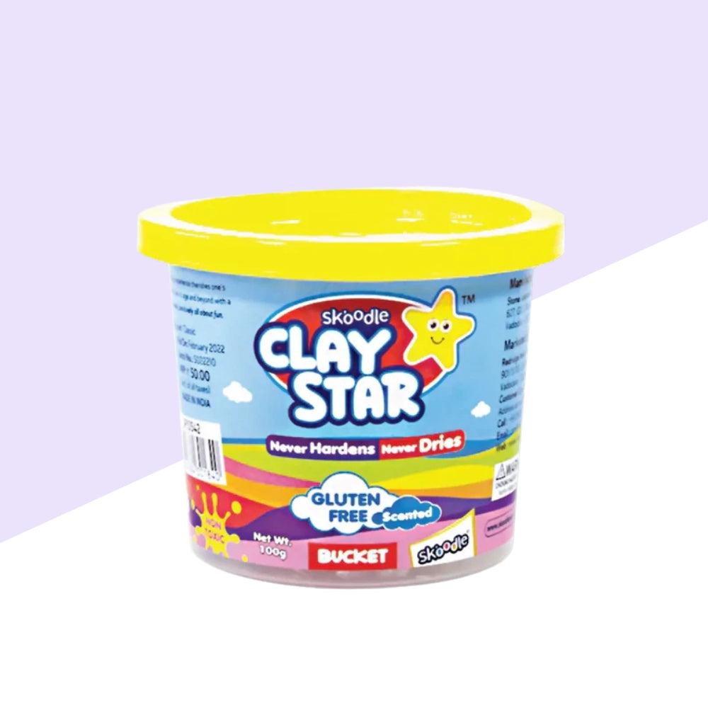 Skoodle Small Clay Star Never Dries – Junior Wonder Bucket (Pack of 1)