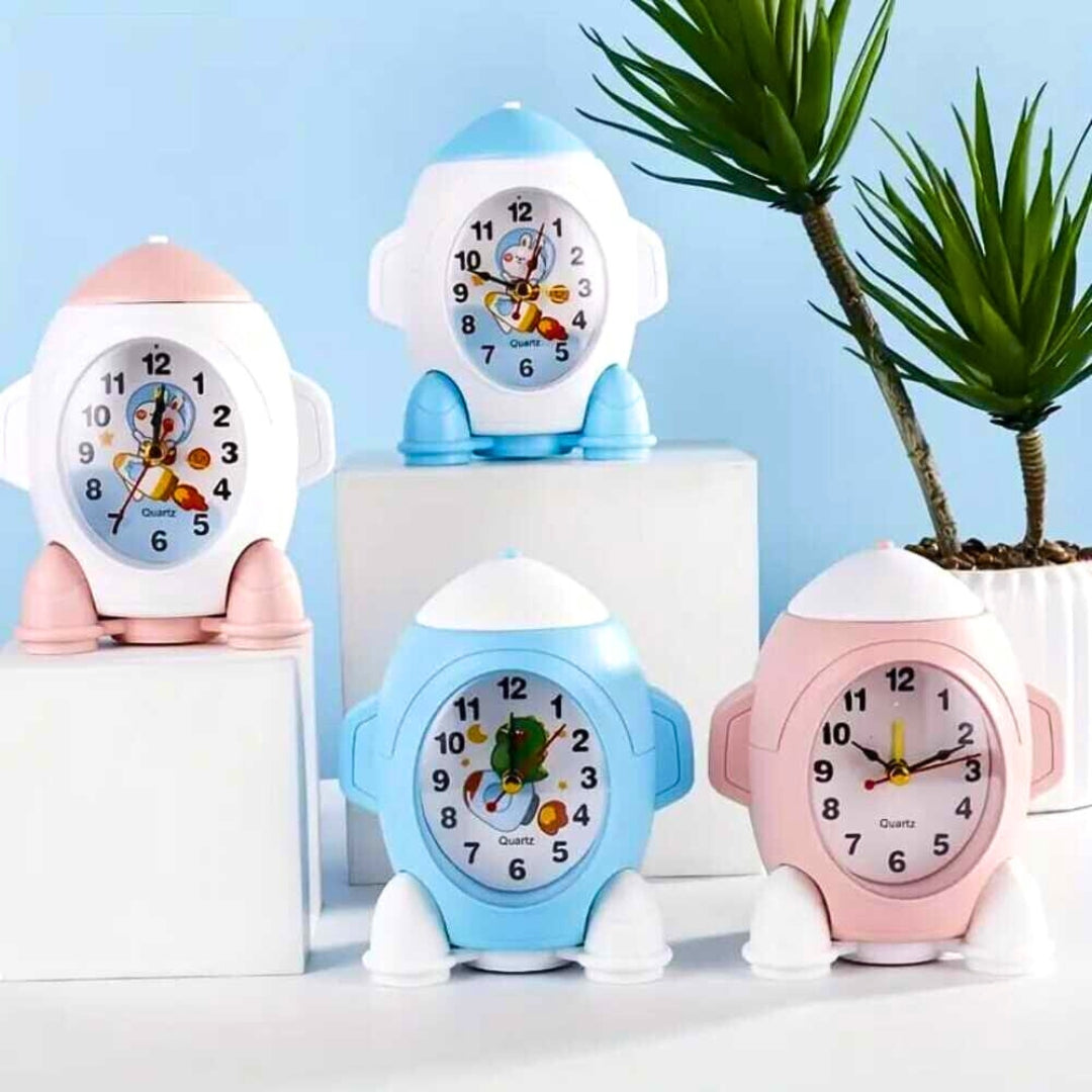 Rocket Alarm Clock-Unique Rocket-Shaped Table Clock with Alarm (Pack of 1)