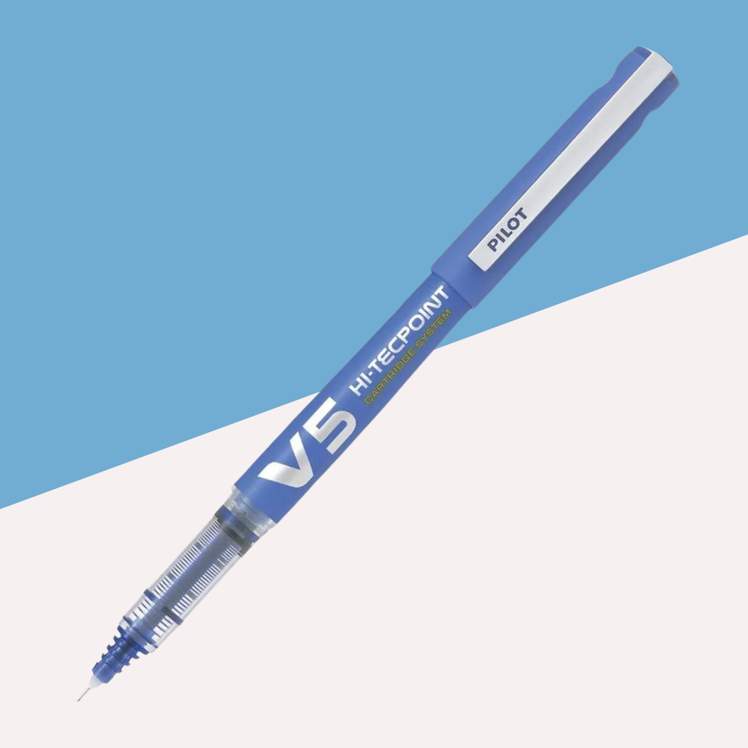 Pilot Hi-Tecpoint V5 Cartridge System Pure Liquid Ink Blue (Pack Of 1)