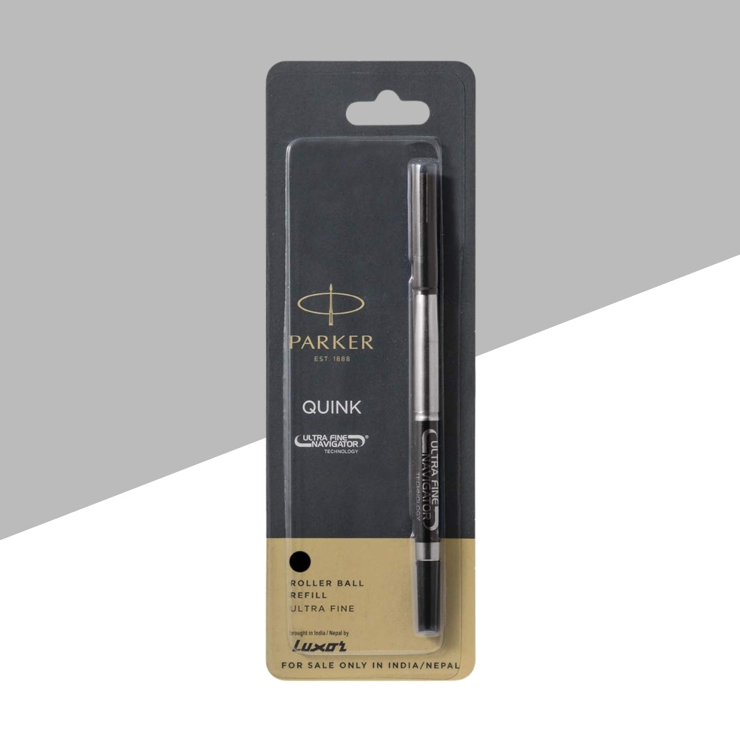 Parker Quink Ultra Fine Navigator Technology Ball Pen Refill – Black Ink (Pack of 1)