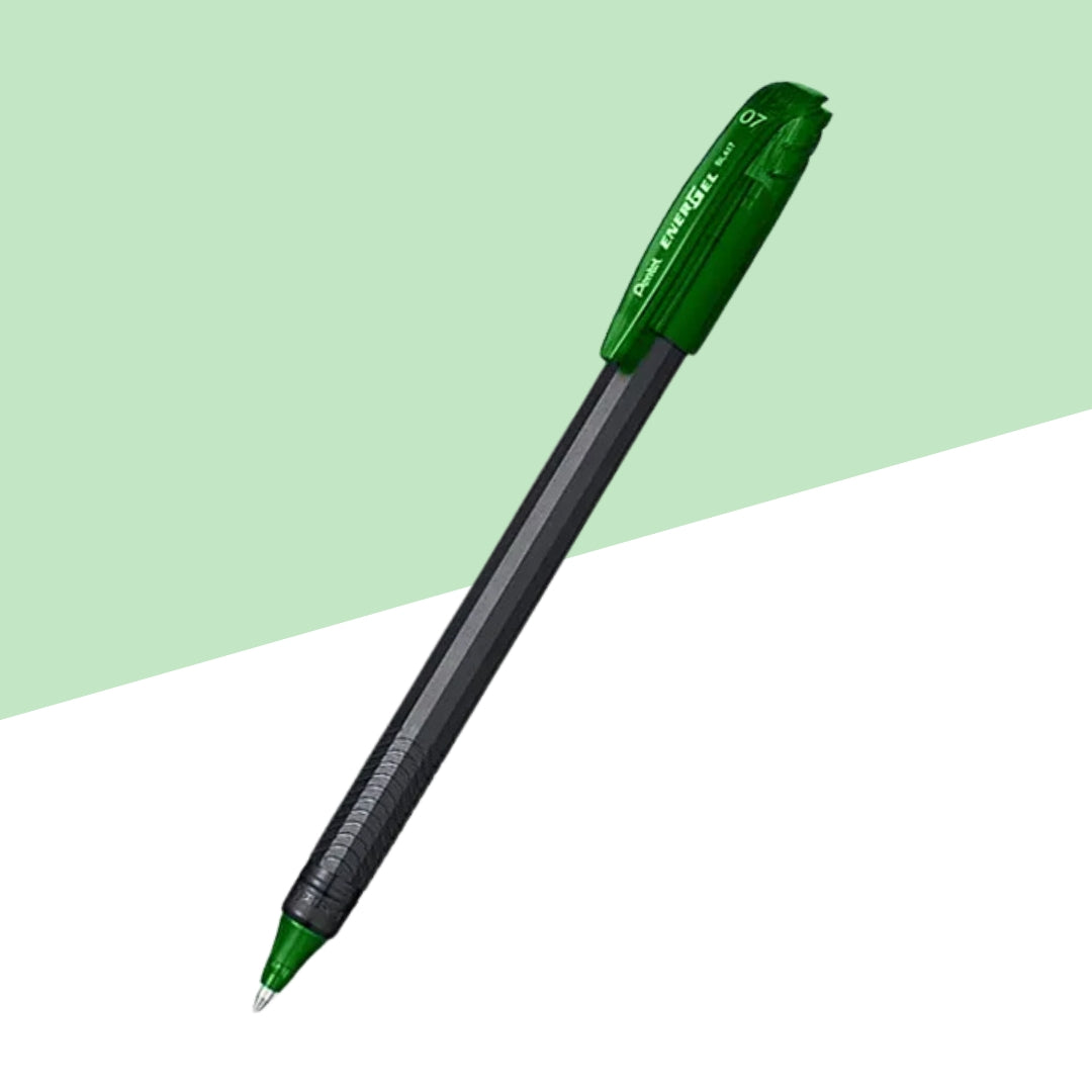 Pentel Ener Gel BK417 0.7 mm Gel Pen – Green (Pack of 1)