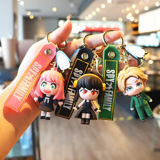 3D Rubber Silicone Spy X Family Keychain (Pack of 1)
