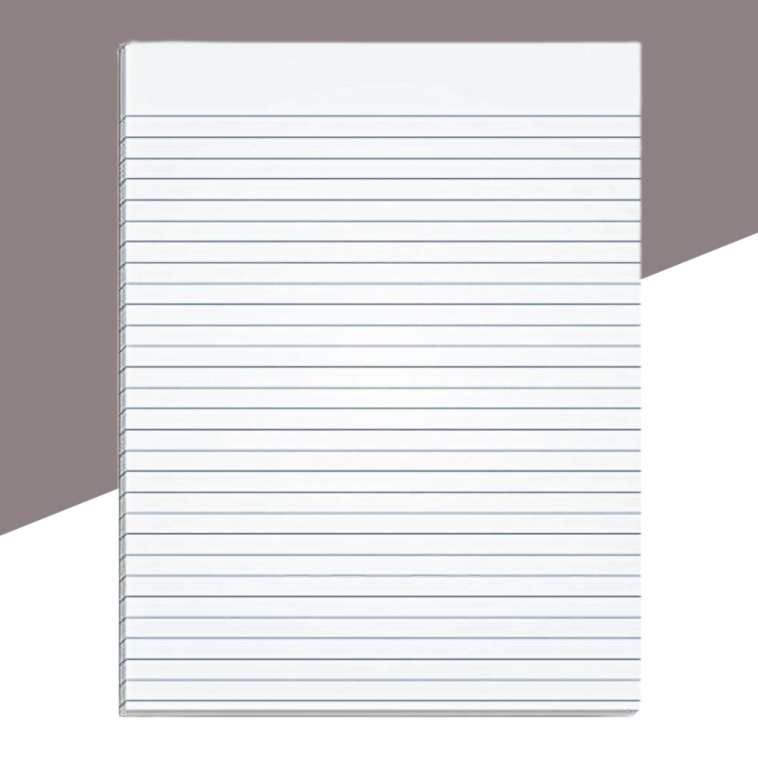 A4 Size One Side Ruled Sheets – 65 GSM Paper (Pack of 80)
