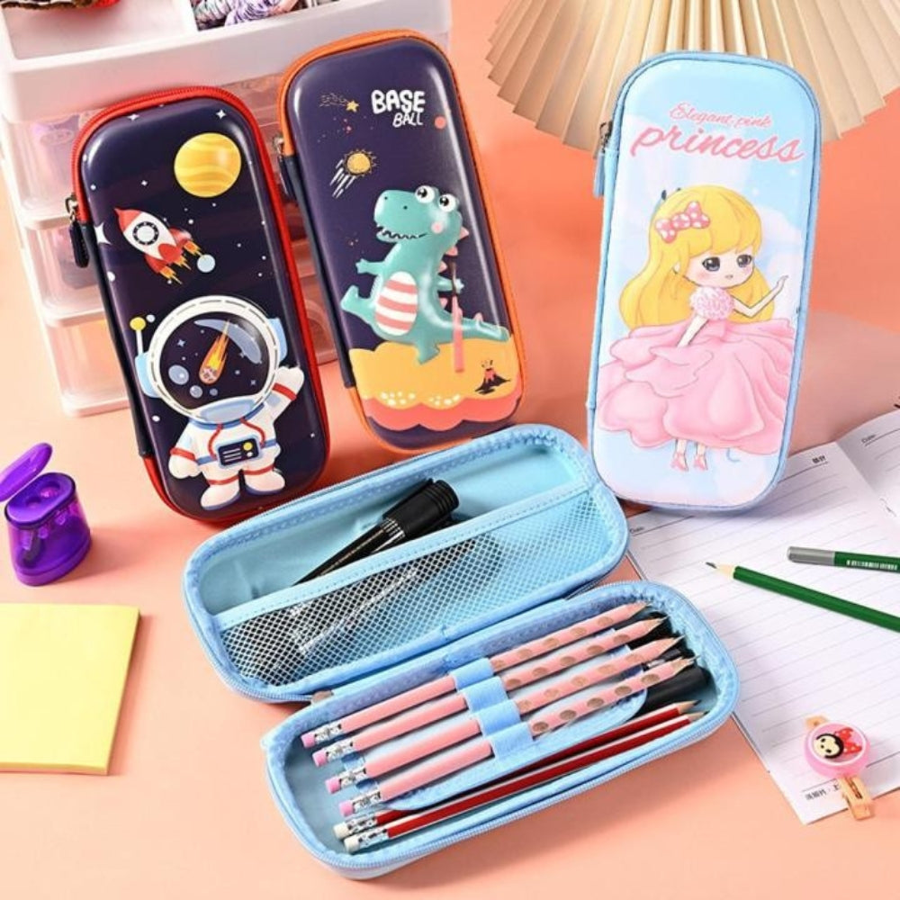 3D Pencil Case for Students – Cute Cartoon Stationery Storage Box (Pack of 1)