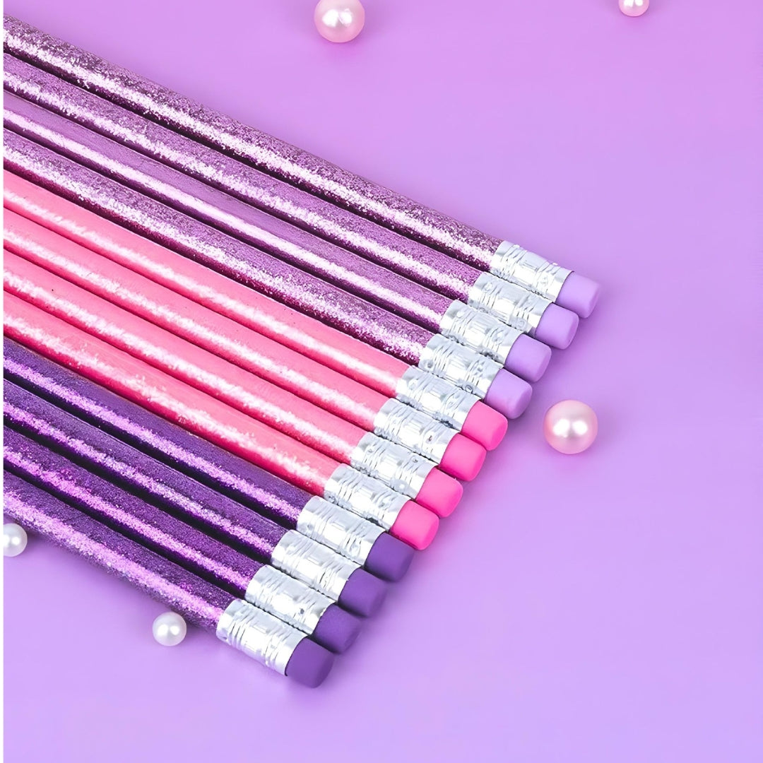 Premium Little Tree Glitter Body HB Pencil (Set of 12)