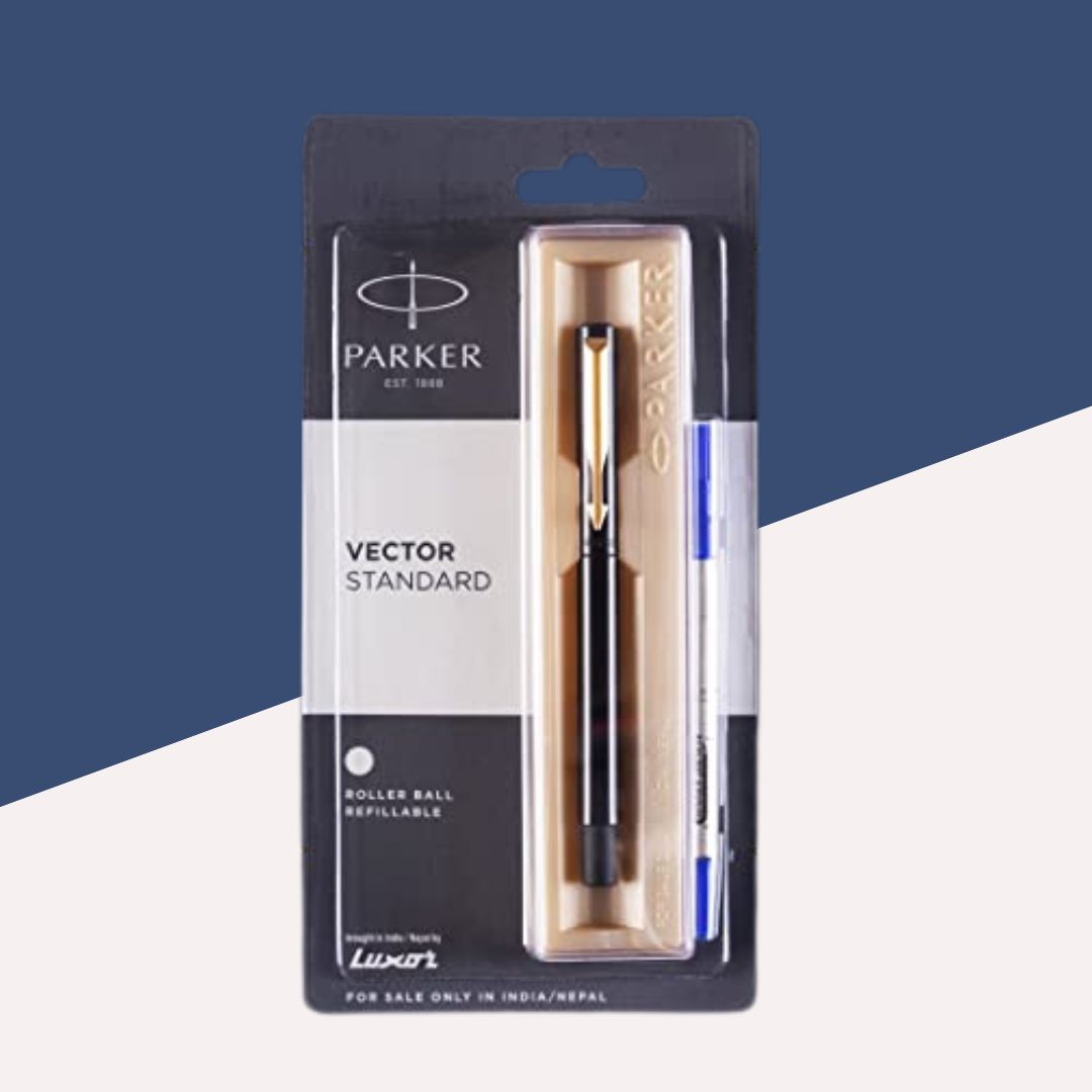 Parker Vector Standard Rollerball Refillable Pen-Blue (Pack of