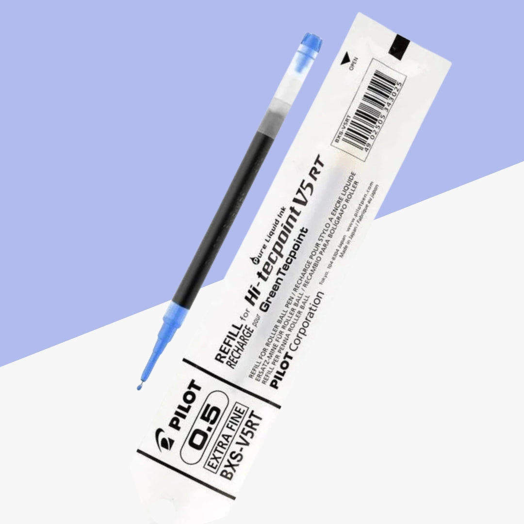 Pilot Hi-Tecpoint V5RT 0.5mm Roller Ball Pen Refill – Blue Ink (Pack of 1)