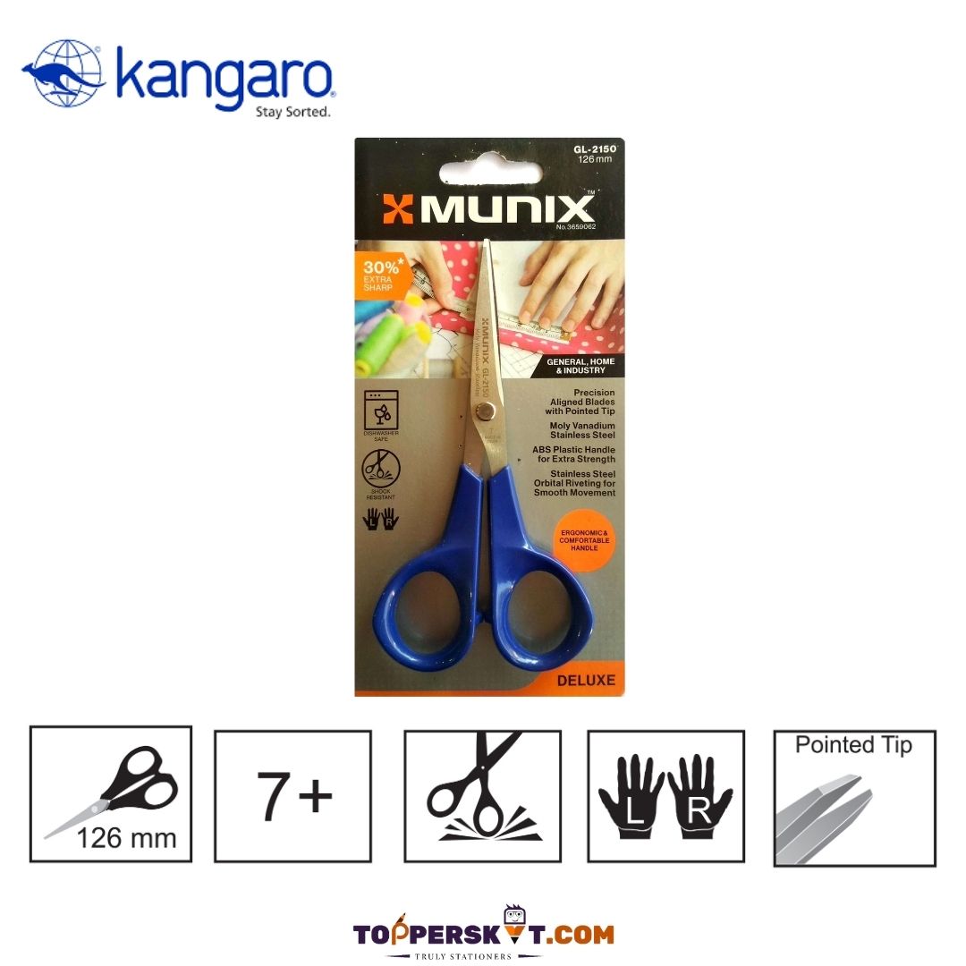 X-Munix Scissors - 126mm : Precision Craftsmanship for Clean and Efficient Cuts ( Pack of 1 ) - Topperskit LLP