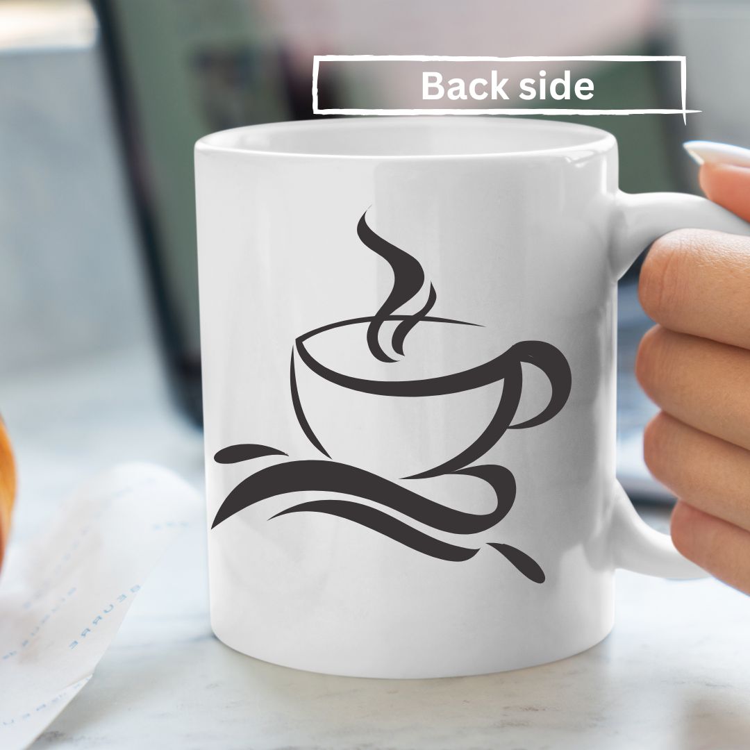 Stylish Coffee Mug with Printed Design (Pack of 1)