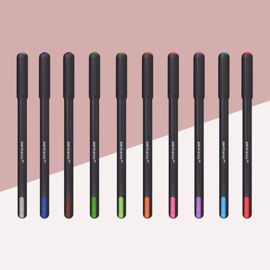 Linc Pentonic Multi Ink Colour Ball Pens - Multicolour : Bold Writing, Easy Flow Technology, and Elegant Design for Modern Expression ( Pack of 10 )